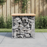 Banc de jardin design de gabion 43x44x42 cm bois massif de pin