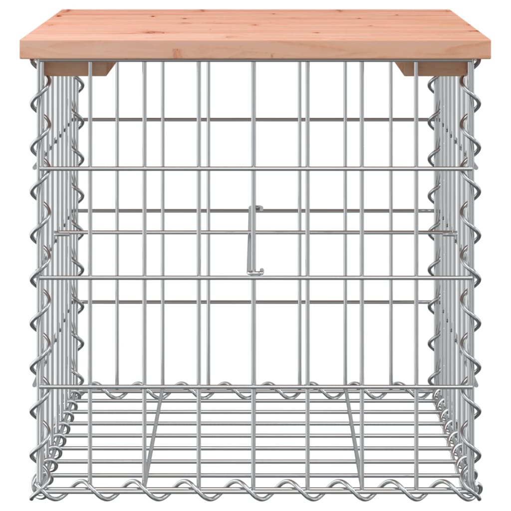 Banc de jardin design gabion 43x44x42 cm bois massif de douglas