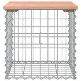 Banc de jardin design gabion 43x44x42 cm bois massif de douglas