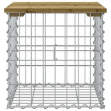 Banc de jardin design gabion 43x44x42 cm bois de pin imprégné