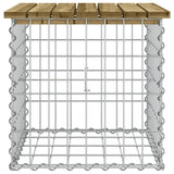 Banc de jardin design gabion 43x44x42 cm bois de pin imprégné