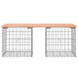 Banc de jardin design gabion 103x44x42cm bois massif de douglas