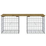 Banc de jardin design gabion 103x44x42 cm bois de pin imprégné