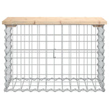 Banc de jardin design de gabion 63x31,5x42cm bois massif de pin