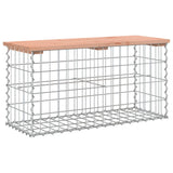 Banc jardin design gabion 83x31,5x42 cm bois massif de douglas