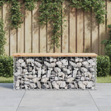 Banc de jardin design de gabion 103x31,5x42 bois massif de pin