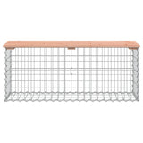 Banc jardin design gabion 103x31,5x42 cm bois massif de douglas