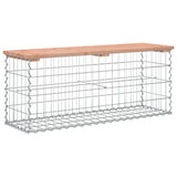 Banc jardin design gabion 103x31,5x42 cm bois massif de douglas