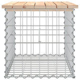 Banc de jardin design de gabion 63x44x42 cm bois massif de pin