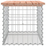 Banc de jardin design gabion 63x44x42 cm bois massif de douglas