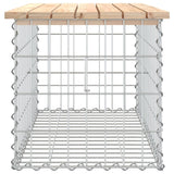 Banc de jardin design de gabion 83x44x42 cm bois massif de pin