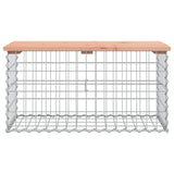 Banc de jardin design gabion 83x44x42 cm bois massif de douglas