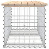 Banc de jardin design de gabion 103x44x42 cm bois massif de pin