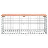 Banc de jardin design gabion 103x44x42cm bois massif de douglas