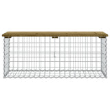 Banc de jardin design gabion 103x44x42 cm bois de pin imprégné