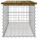 Banc de jardin design gabion 103x44x42 cm bois de pin imprégné