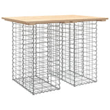 Banc de jardin design de gabion 100x70x72 cm bois massif de pin