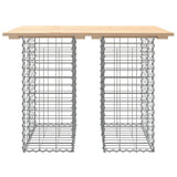 Banc de jardin design de gabion 100x70x72 cm bois massif de pin