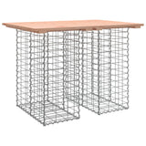 Banc de jardin design gabion 100x70x72cm bois massif de douglas