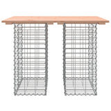 Banc de jardin design gabion 100x70x72cm bois massif de douglas