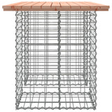 Banc de jardin design gabion 100x70x72cm bois massif de douglas