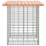 Banc de jardin design gabion 100x70x72cm bois massif de douglas