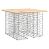 Banc de jardin design de gabion 100x102x72cm bois massif de pin