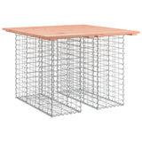 Banc jardin design gabion 100x102x72 cm bois massif de douglas