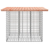 Banc jardin design gabion 100x102x72 cm bois massif de douglas