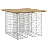 Banc de jardin design gabion 100x102x72 cm bois de pin imprégné