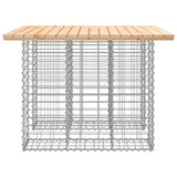 Banc de jardin design de gabion 100x102x72cm bois massif de pin