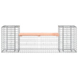 Banc de jardin design gabion 183x41x60,5 cm bois massif douglas