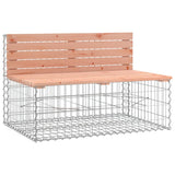 Banc de jardin avec panier en gabion bois massif de douglas