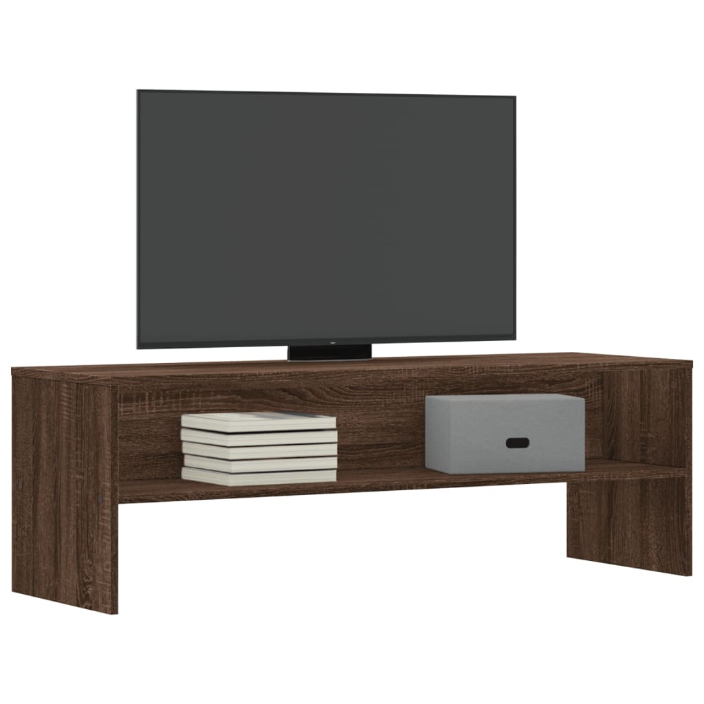 Meuble TV chêne marron 120x40x40 cm bois d'ingénierie