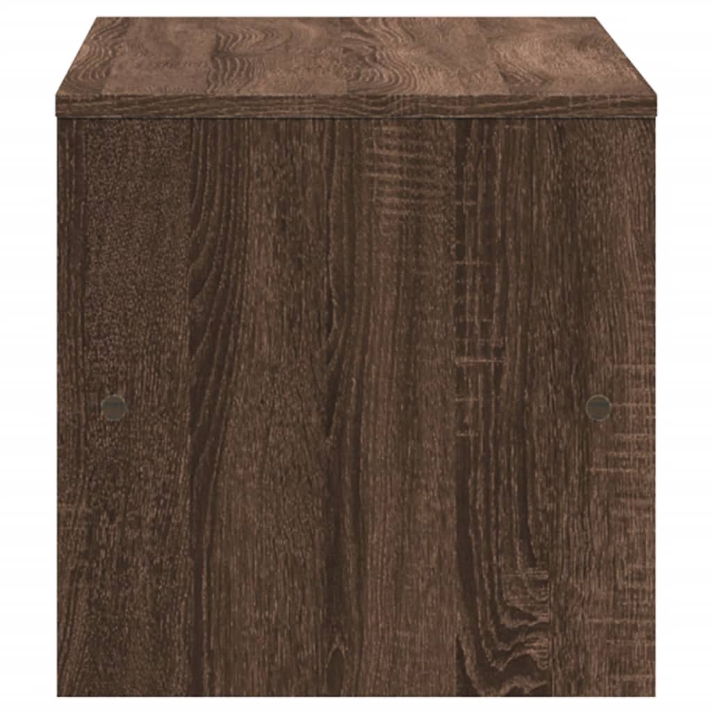 Meuble TV chêne marron 120x40x40 cm bois d'ingénierie