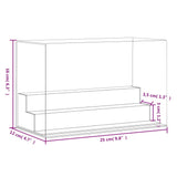 Clear display box 25x12x16 cm acrylic