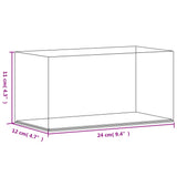 Clear display box 24x12x11 cm acrylic