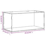 Clear display box 24x12x11 cm acrylic