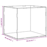 Transparent display box 40x36x35 cm acrylic