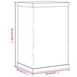 Transparent display box 22x18x35 cm acrylic