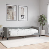 Lit de jour avec matelas gris clair 80x200 cm tissu