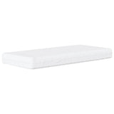 Lit de jour avec matelas crème 80x200 cm tissu