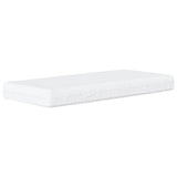 Lit de jour avec matelas crème 90x200 cm tissu