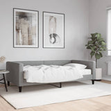 Lit de jour avec matelas gris clair 100x200 cm tissu