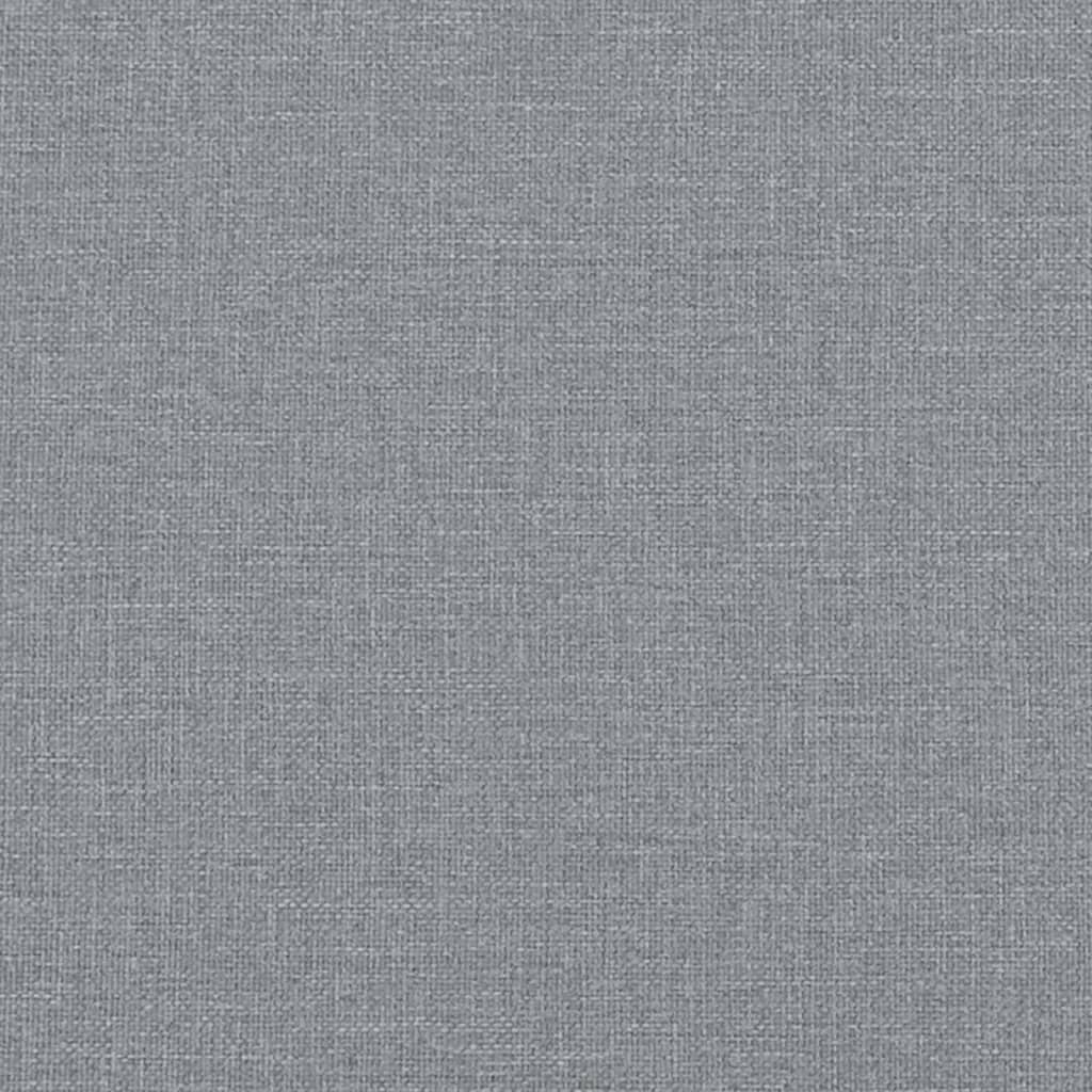 Lit de jour avec lit gigogne gris clair 90x190 cm tissu