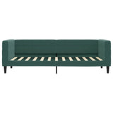 Lit de jour avec matelas vert foncé 80x200 cm velours