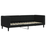 Lit de jour avec matelas noir 80x200 cm velours