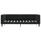 Lit de jour avec matelas noir 90x190 cm velours