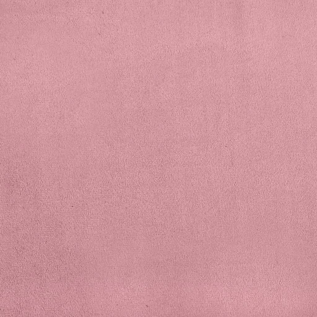 Lit de jour avec lit gigogne rose 100x200 cm velours