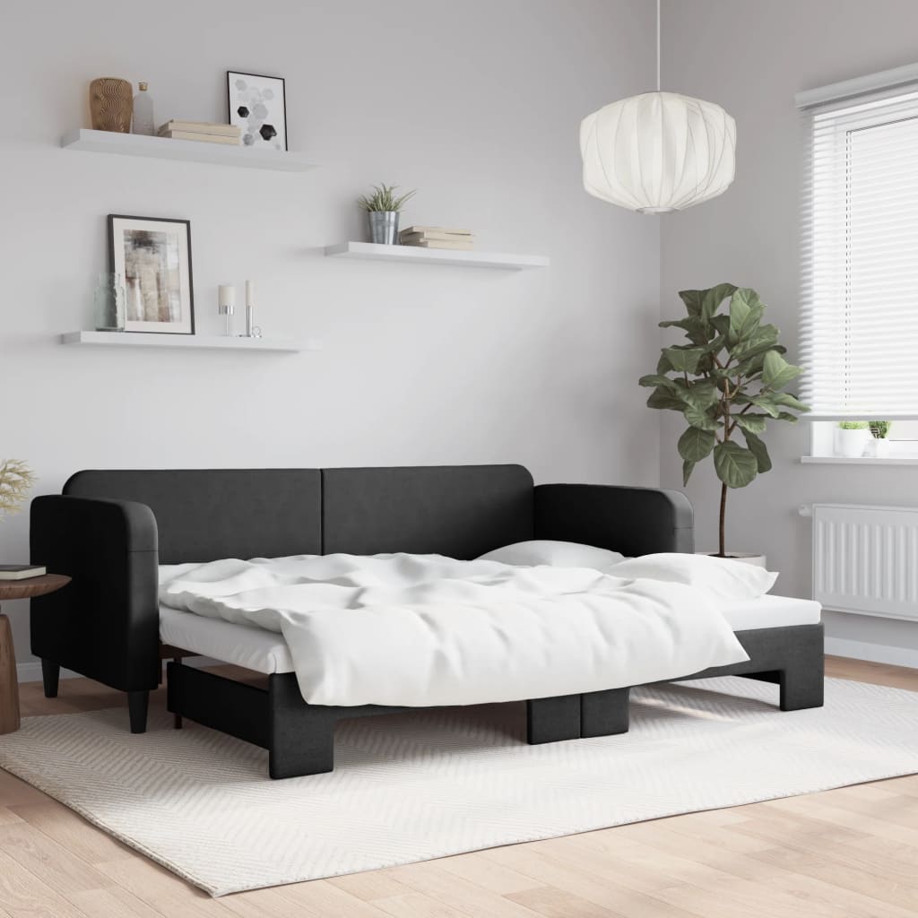 Day bed with trundle without mattress 80x200 cm